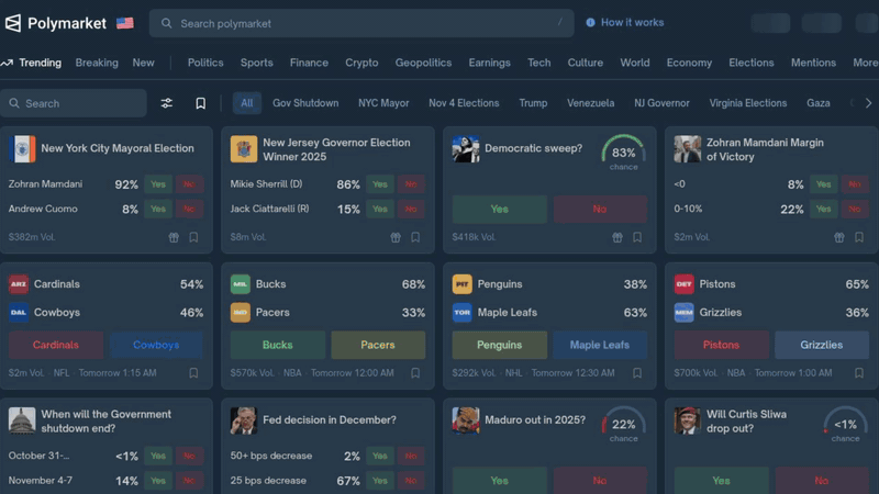 Scrape prediction market data demo