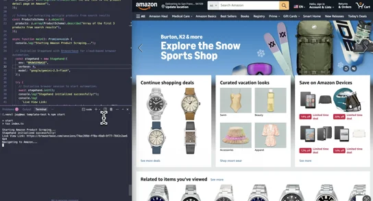 Scrape Amazon products