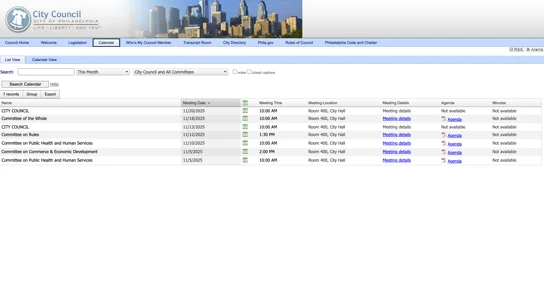 Scrape calendar events
